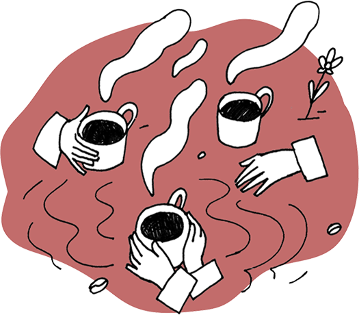 Mira Coffee hero illustration