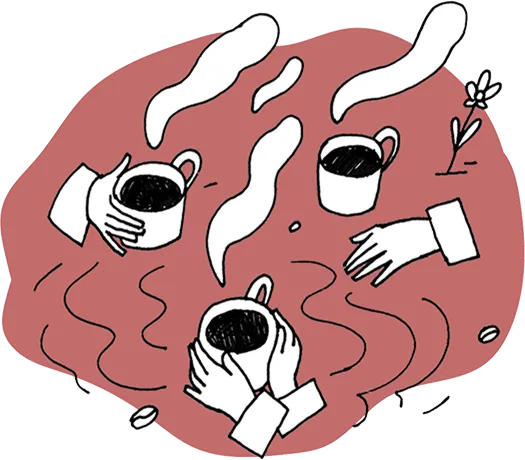 Mira Coffee hero illustration