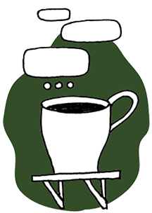 Let's Talk Over Coffee illustration