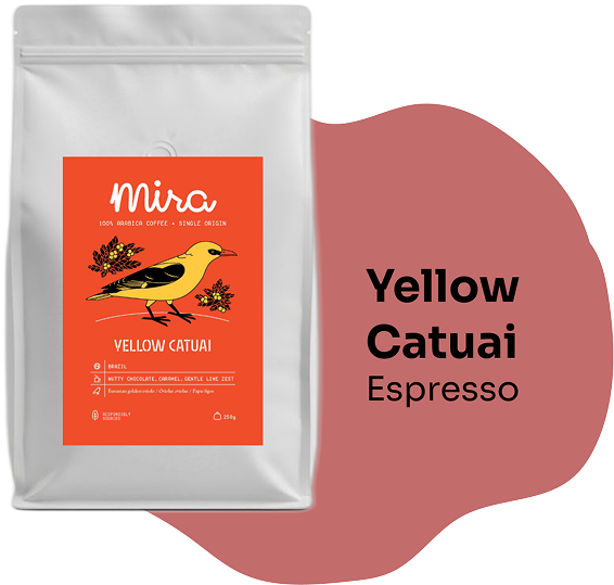 Yellow Catuai coffee bag